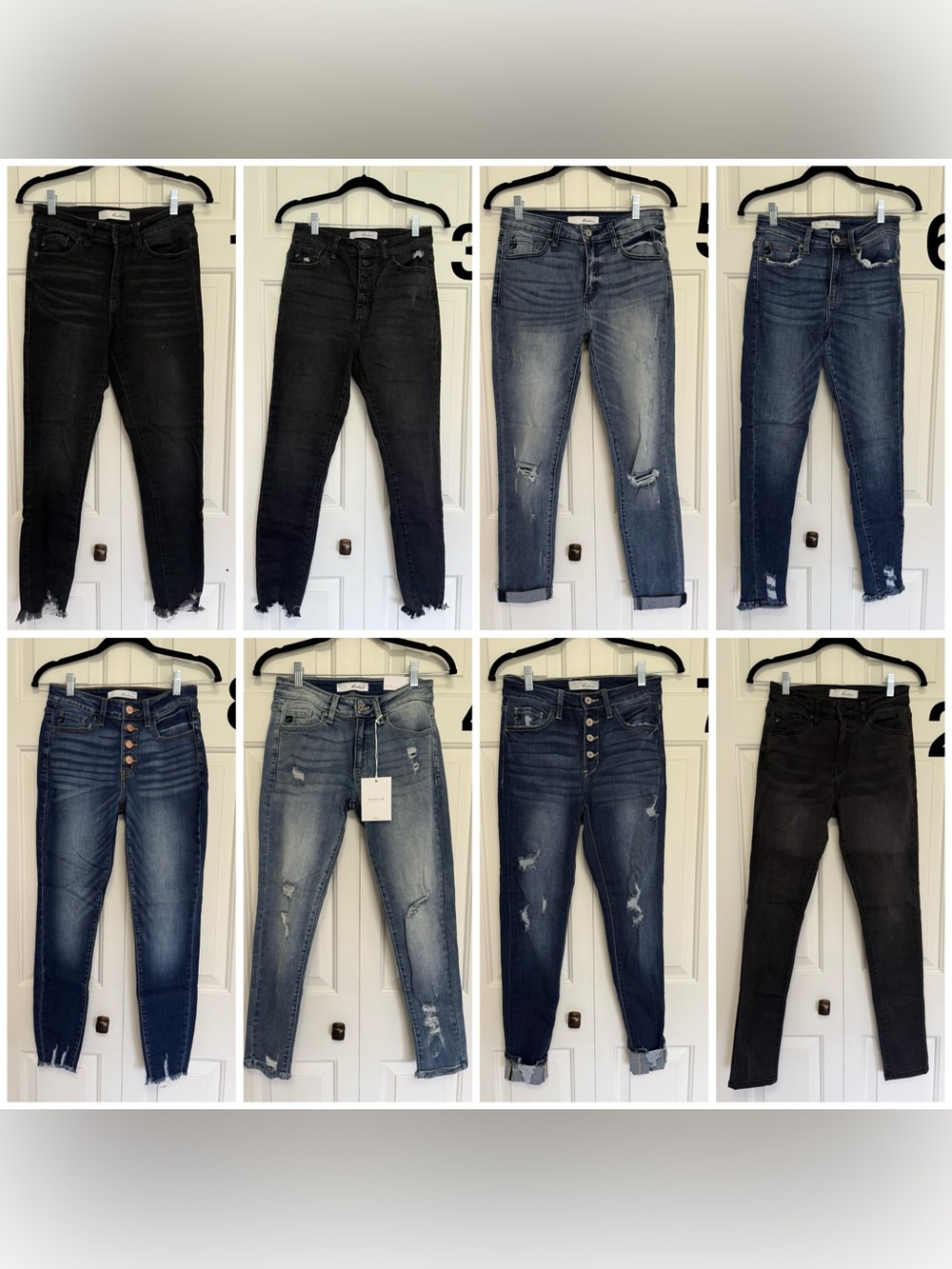 KanCan Skinny Jeans Bundle - 8 pairs all size 26